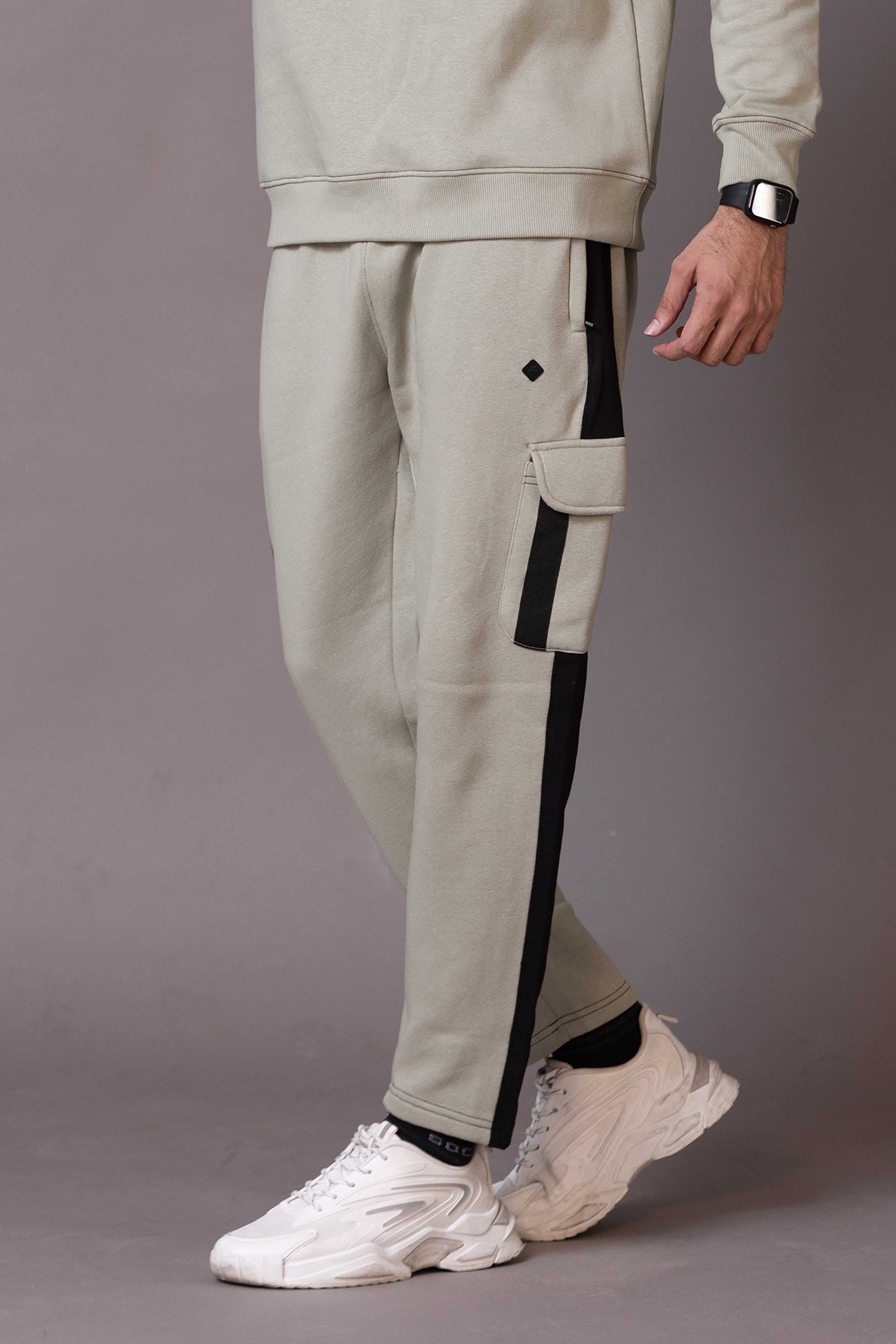 Sage Cargo Fleece Trouser