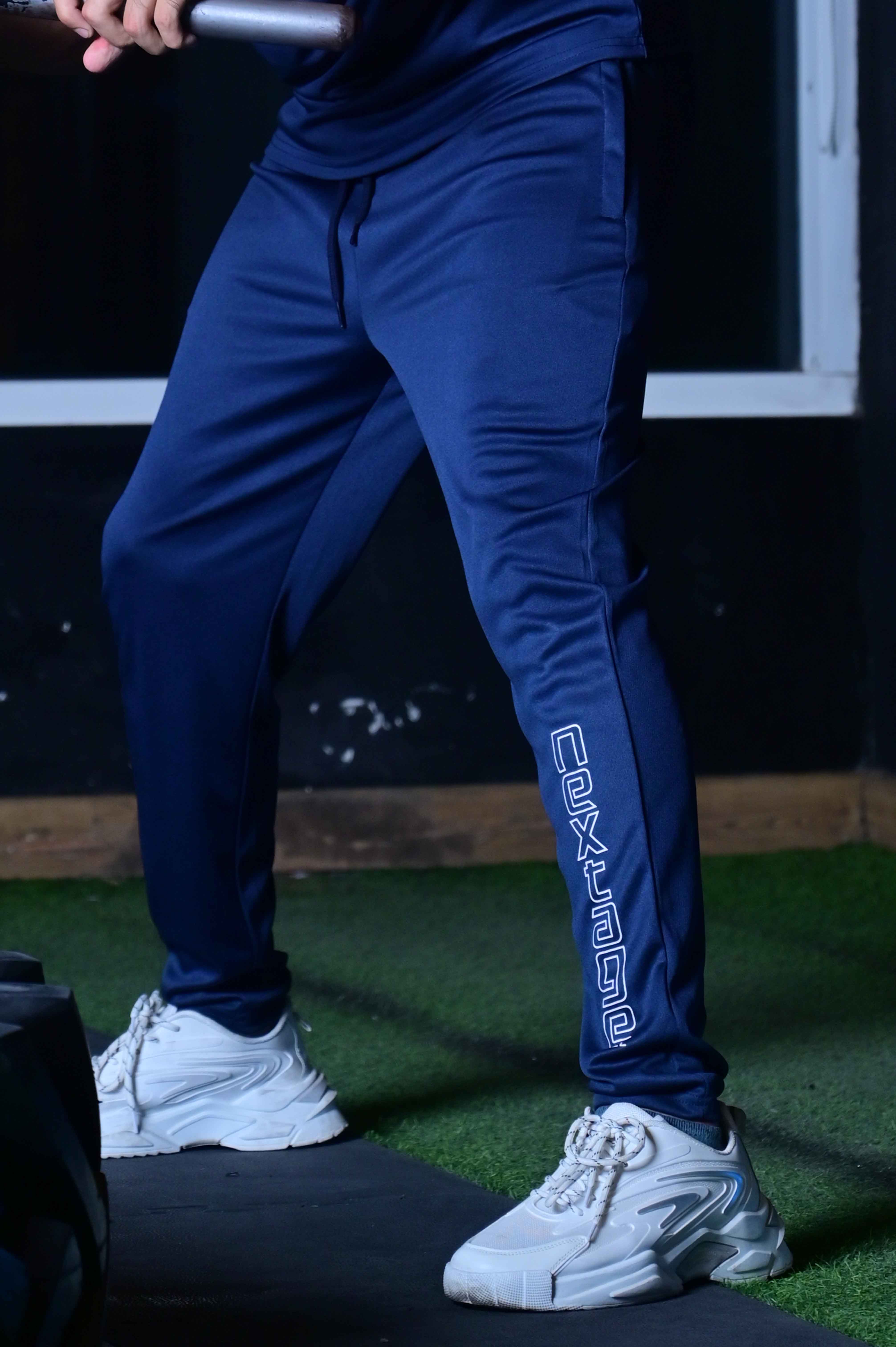 Slogan Navy Blue Dri Fit Trouser