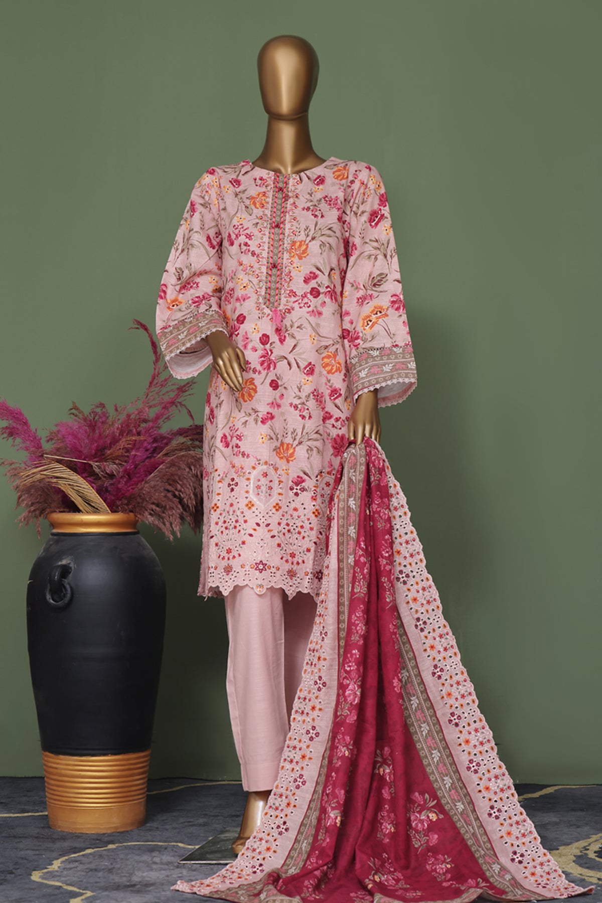 RIWAYAT STITCHED 3 PIECE PREMIUM KHADDAR EMB COLLECTION 2025