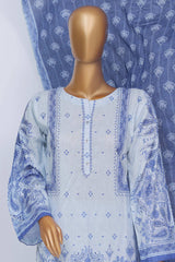 Sada Bahar Stitched 3 Piece Mid Summer Co Ords Collection'2024-Sky Blue