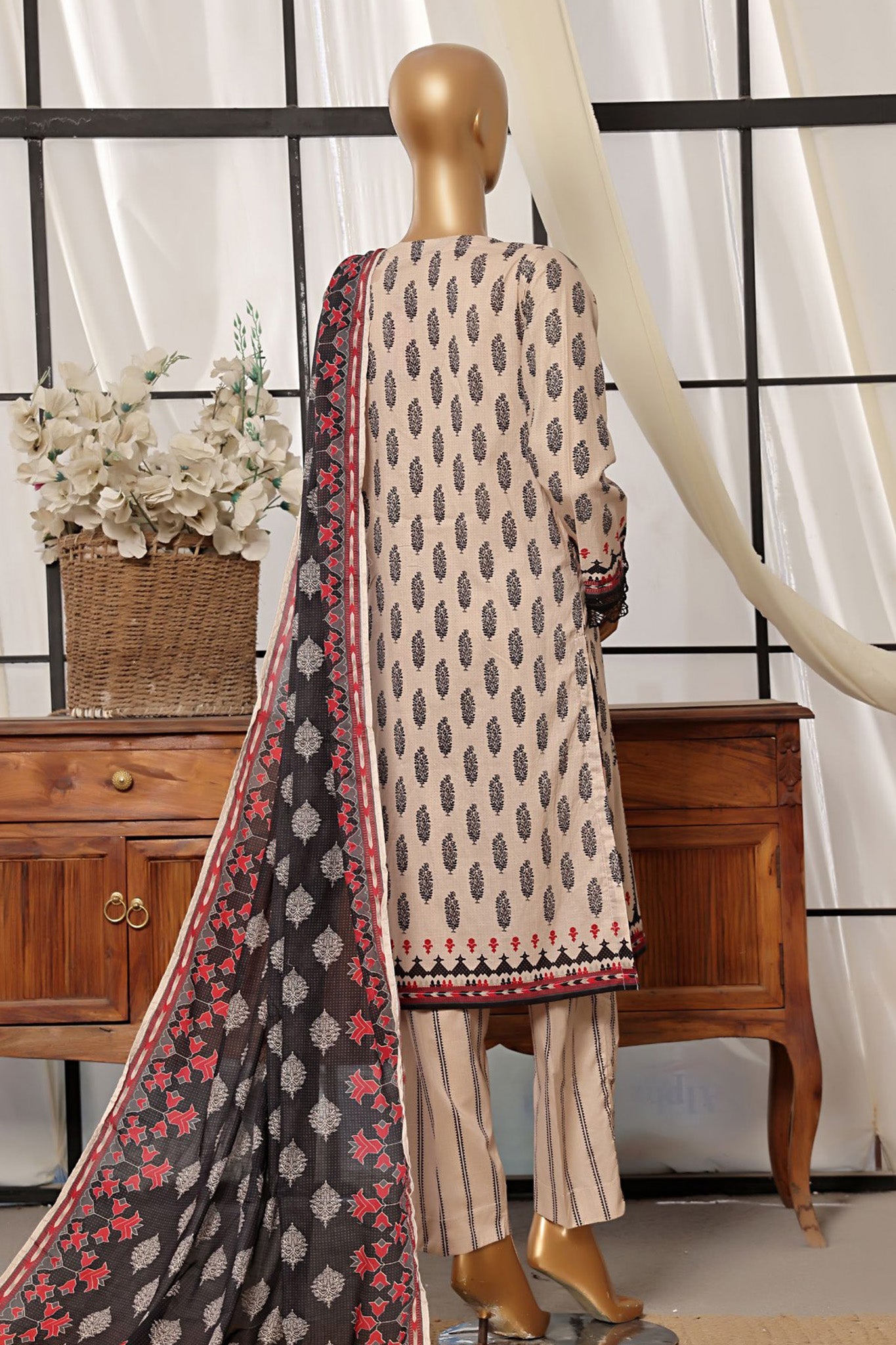 Sada Bahar Stitched 3 Piece Printed Lawn- Collection'2024-Skin