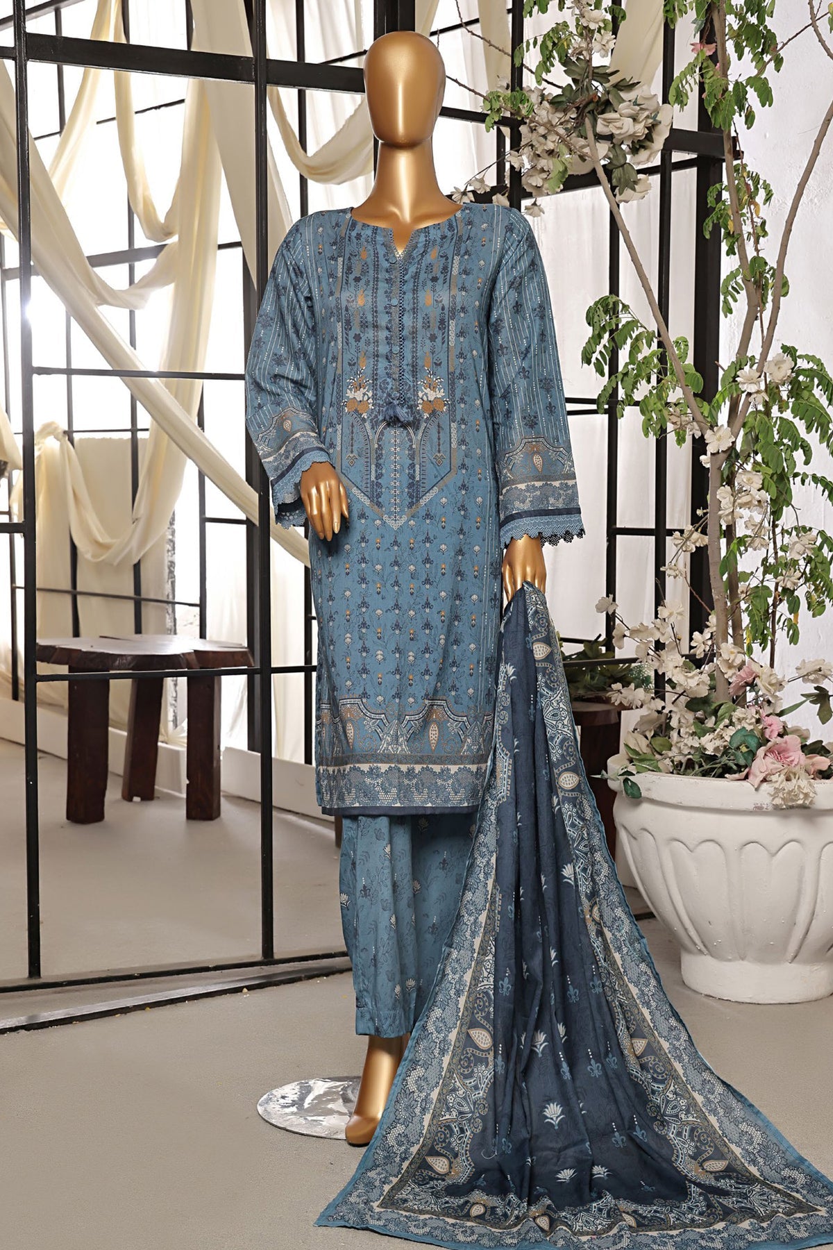 Sada Bahar Stitched 3 Piece Printed Lawn- Collection'2024-