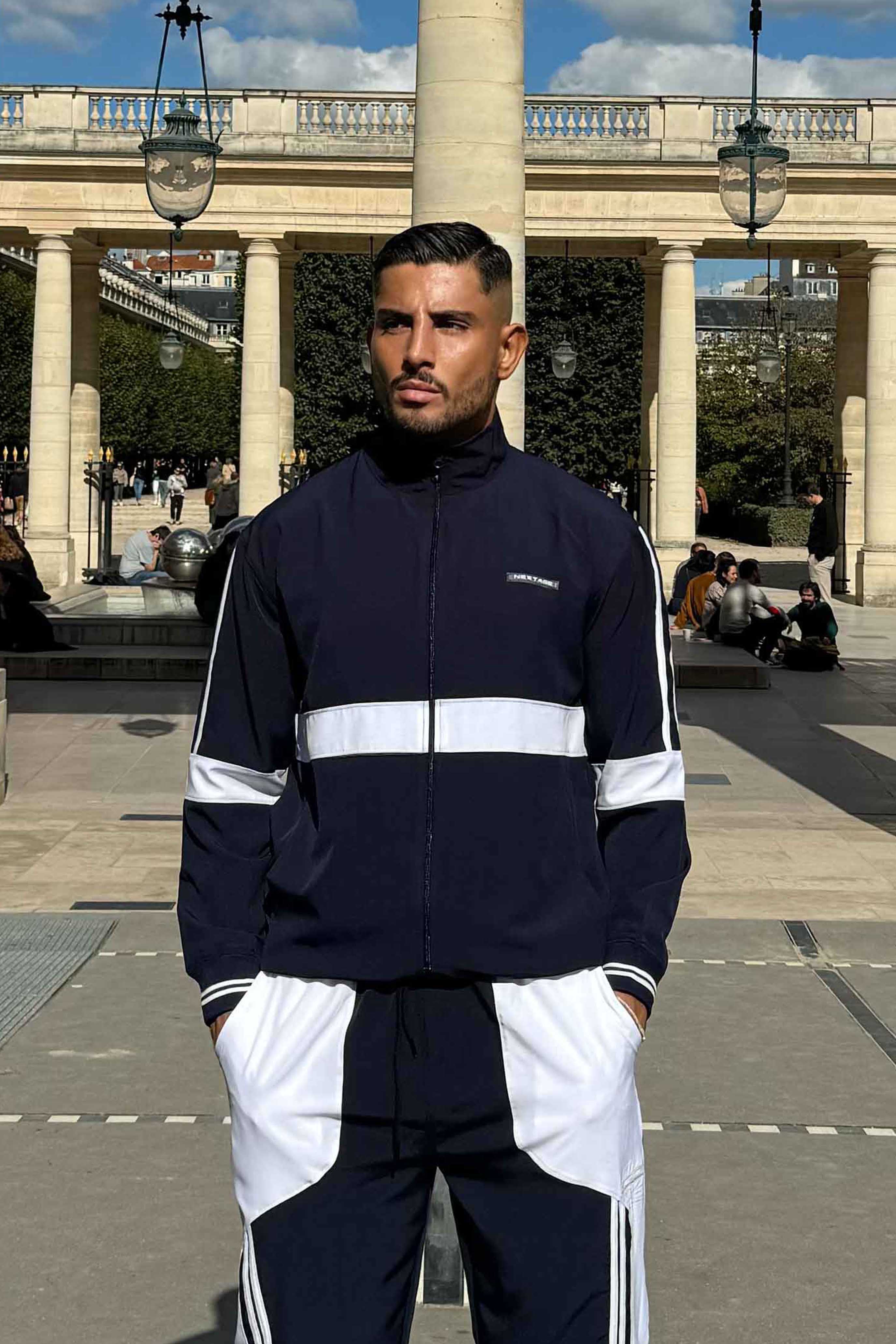 Navy Micro Training Tracksuit