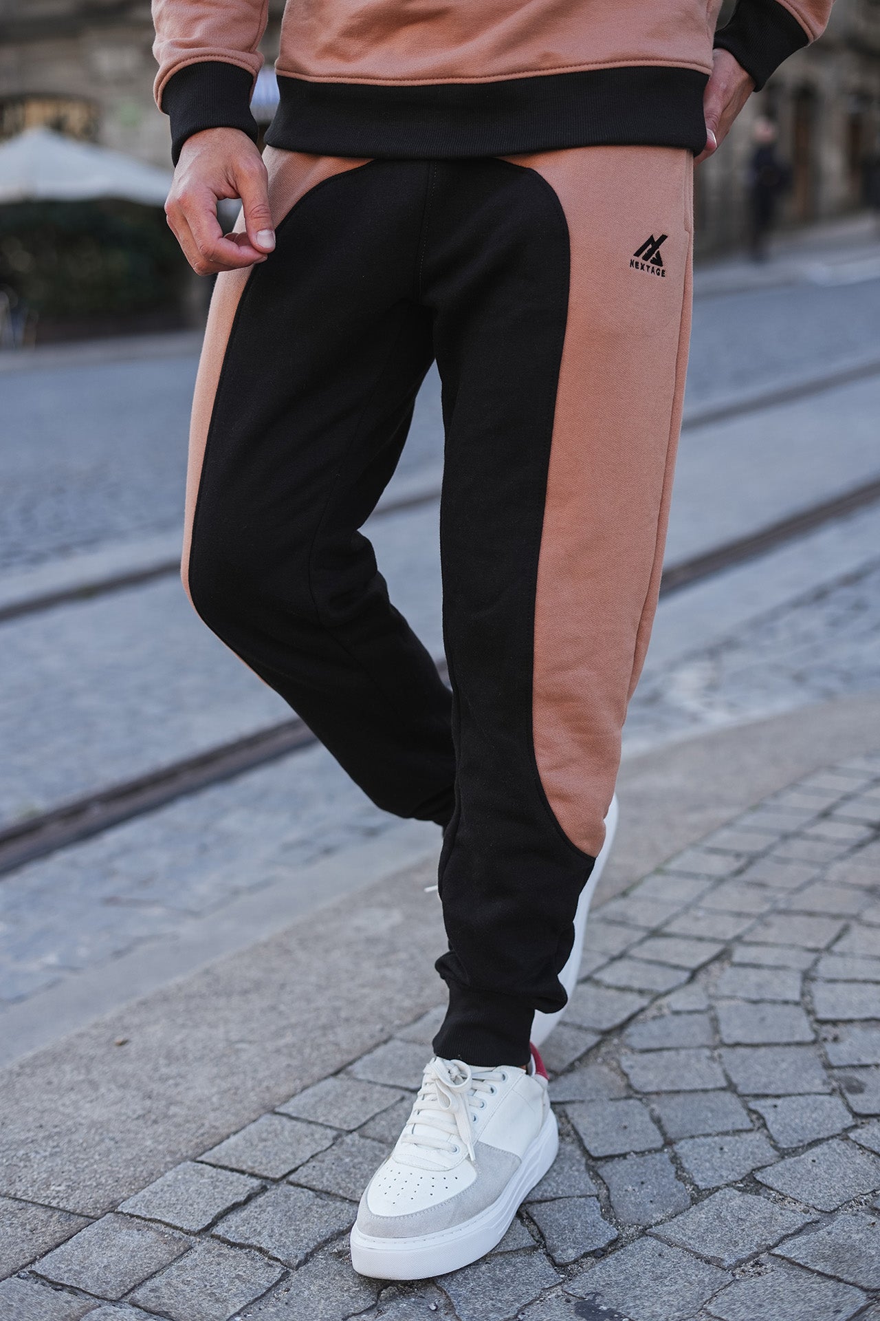 Tan Cotton Fleece Tracksuit